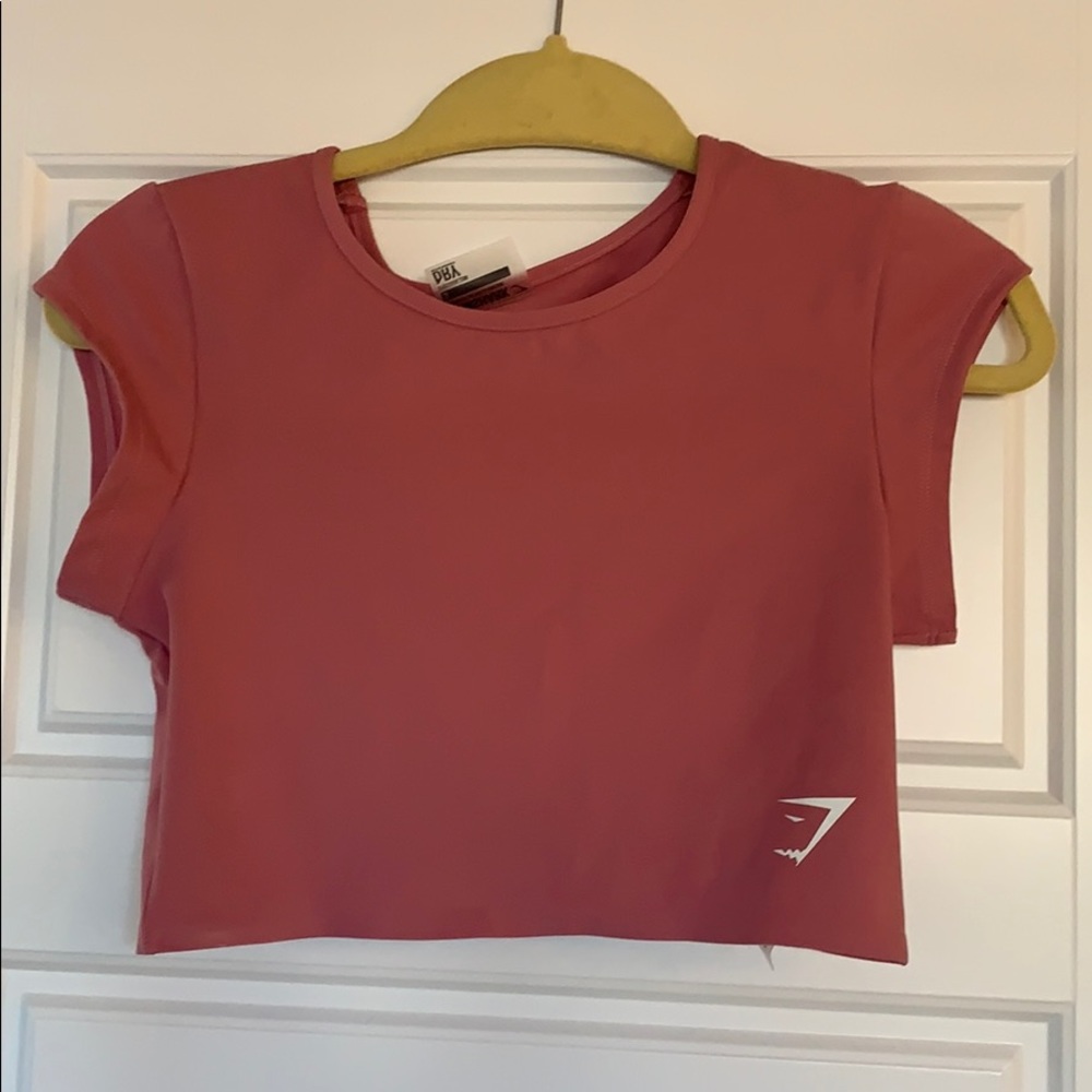 Gymshark Dreamy Cap Sleeve Crop in Dusty Pink